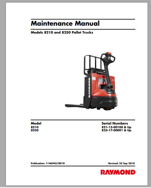 MANUAL DE MANUTENÇÃO - RAYMOND 8210 and 8250
