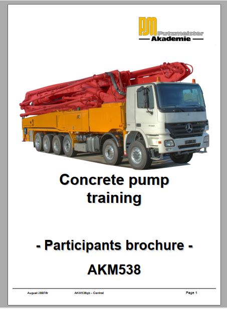 MANUAL DE OPERAÇÃO CONCRETE PUMP PM PUTZMEISTER