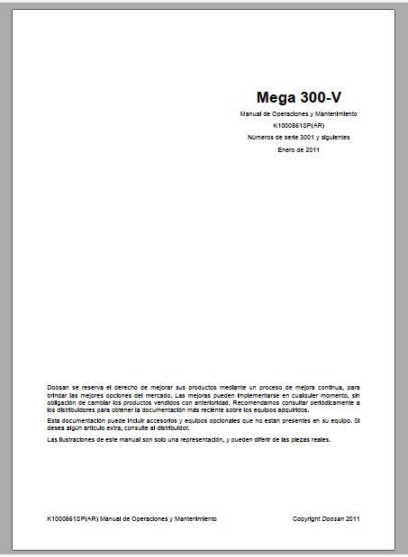 MANUAL DE OPERAÇÃO DOOSAN DE12T