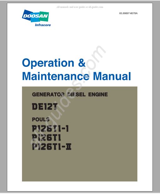 MANUAL DE OPERAÇÃO DOOSAN DE12T