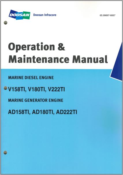 MANUAL DE OPERAÇÃO E MANUTENÇÃO - DOOSAN V158TI, V180TI, V222TI
