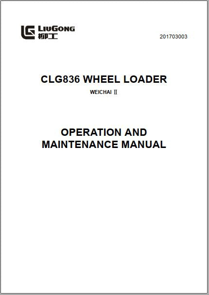 MANUAL DE OPERAÇÃO E MANUTENÇÃO - LIUGONG CLG836
