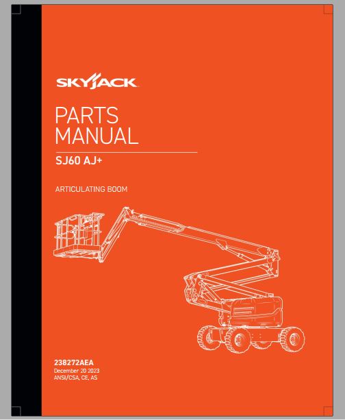 MANUAL DE PEÇAS - SKYJACK SJ60 AJ+