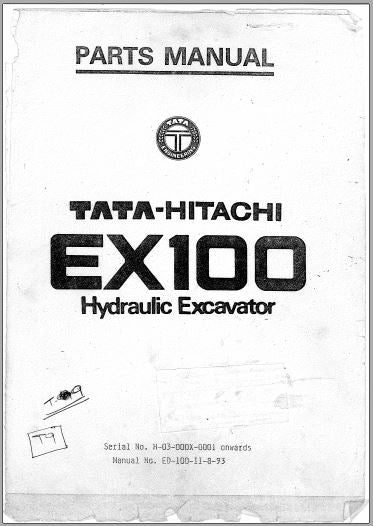 MANUAL DE PEÇAS - TATA-HITACHI EX100