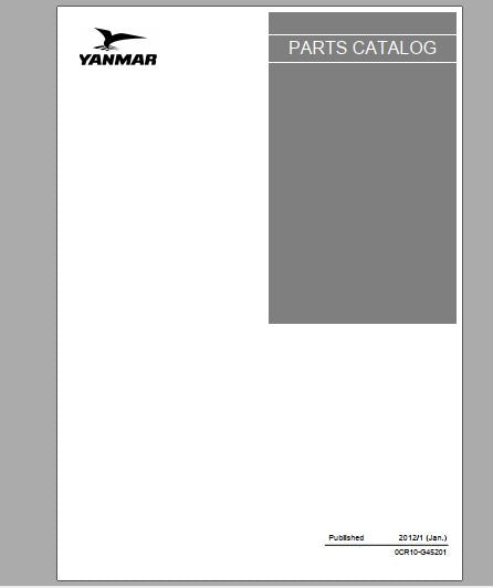 CATALOGO DE PEÇAS PDF MOTORES 3TNE74C-SA-C, G1A, G2A - YANMAR
