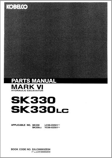 MANUAL DE PEÇAS KOBELCO SK330, SK330LC