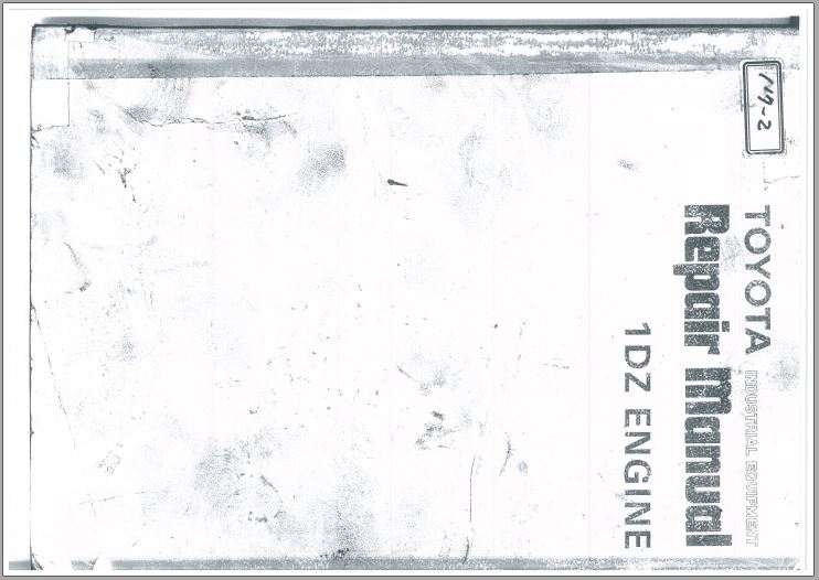 MANUAL DE REPARAÇÃO - TOYOTA 1DZ ENGINE