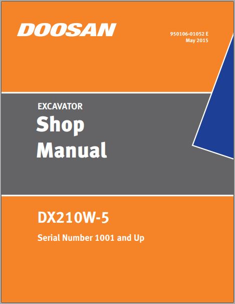 MANUAL DE SERVIÇO - DOOSAN DX210W-5