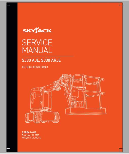 MANUAL DE SERVIÇO SKYJACK SJ30AJE