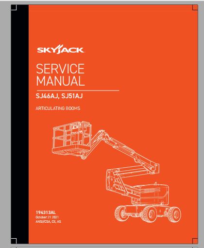 MANUAL DE SERVIÇO - SKYJACK  SM46AJ, SJ51AJ