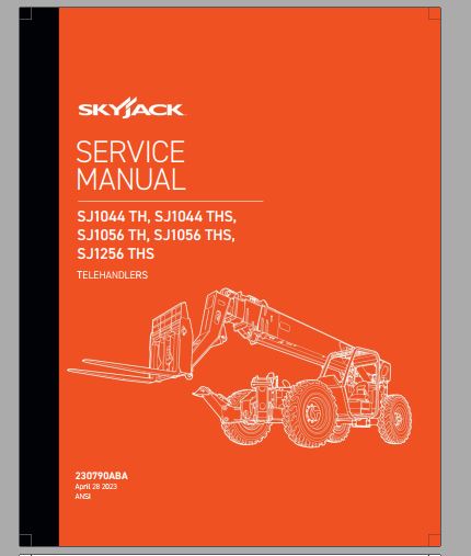 MANUAL DE SERVIÇO - SKYJACK SJ1044 TH, SJ1044 THS