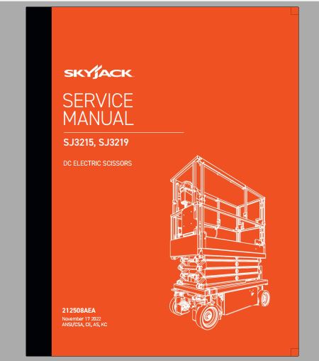 MANUAL DE SERVIÇO - SKYJACK SJ3215, SJ3219