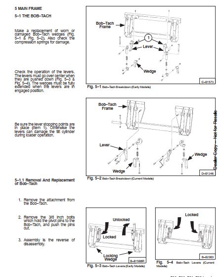 Manual De Serviço BOBCAT - 700\720\721\722 - Mini Carregadeira