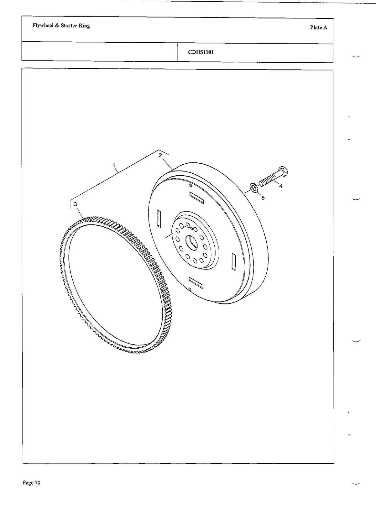 Perkins Motor 2506C — motor, vista explodida 3