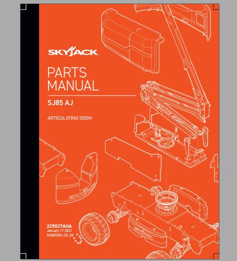 CATALOGO DE PEÇAS PDF PLATAFORMA ARTICULADA SJ85 AJ - SKYJACK