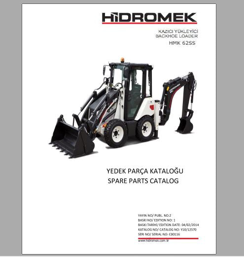 CATALOGO DE PEÇAS PDF RETROESCAVADEIRA HMK 62 SS - HIDROMEK