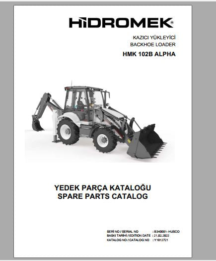 CATALOGO DE PEÇAS PDF RETROESCAVADEIRA HMK 102B ALPHA 2022 - HIDROMEK