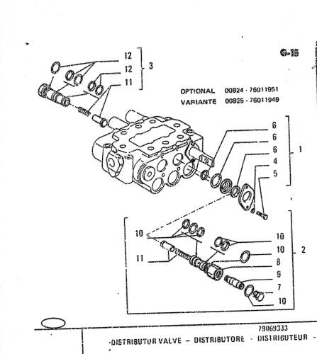 catalago de pecas retroescavadeira FR15B fiat allis