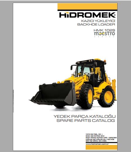 CATALOGO DE PEÇAS PDF RETROESCAVADEIRA HMK 102S MAESTRO TIER-2 - HIDROMEK