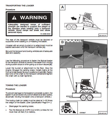 Manual De Serviço BOBCAT - 853\853H - Mini Carregadeira
