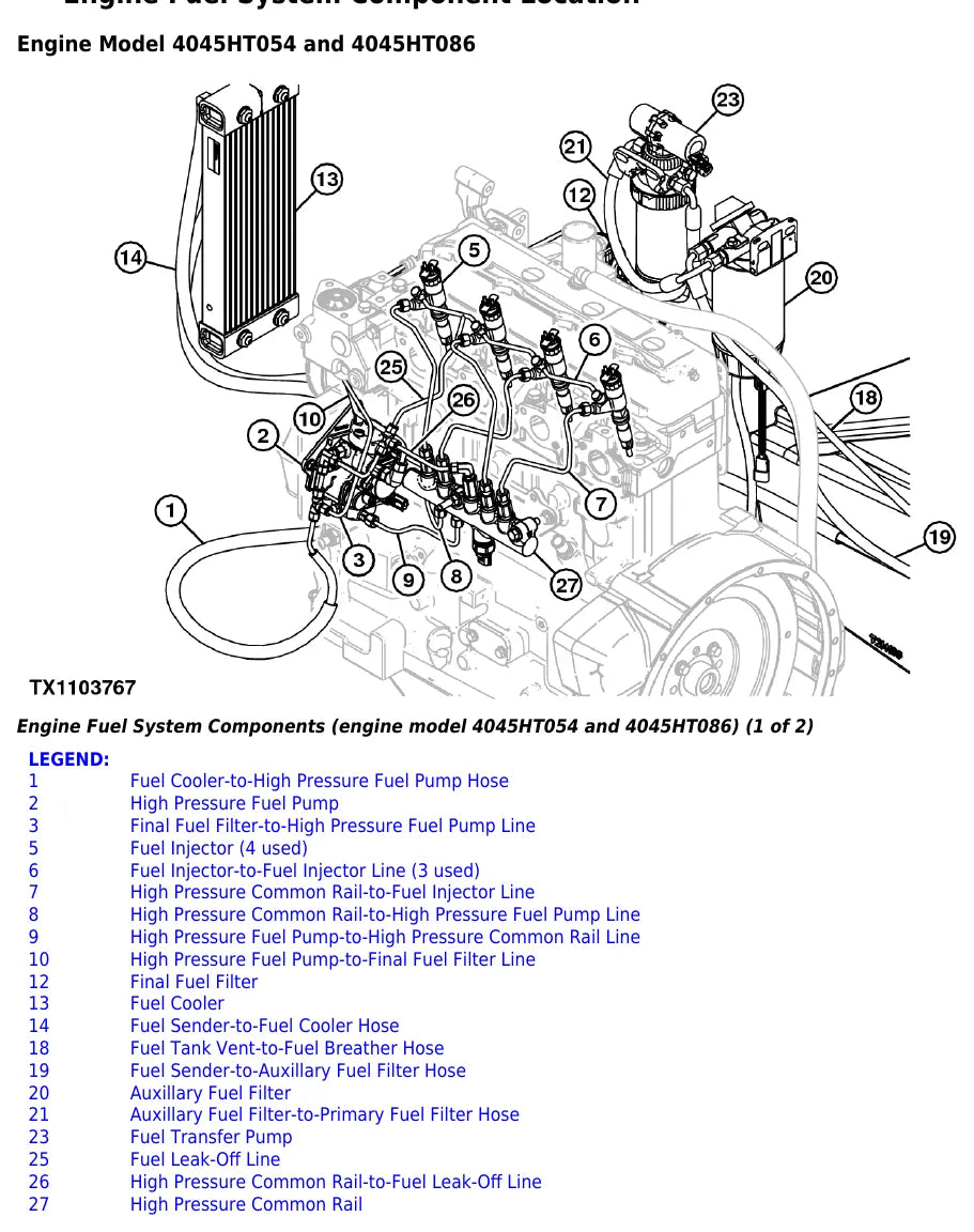 Manual Elétrico/Hidráulico John Deere 315SK — figura de reparo (página interna do PDF)