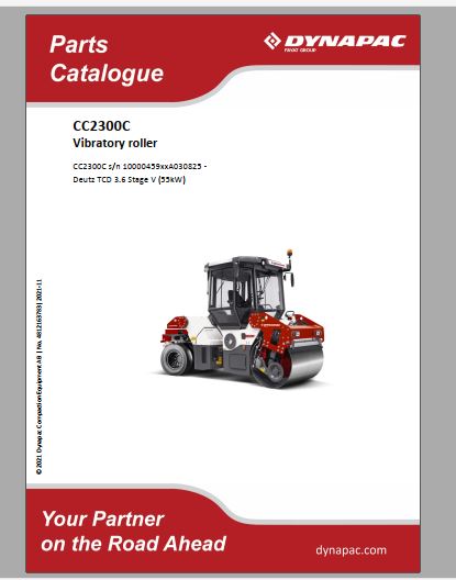 CATALOGO DE PEÇAS PDF ROLO VIBRATÓRIO CC2300C - DYNAPAC