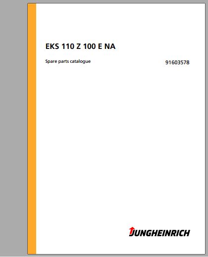 CATALOGO DE PEÇAS PDF SELECIONADORA EKS 110 Z 100 E NA - JUNGHEINRICH