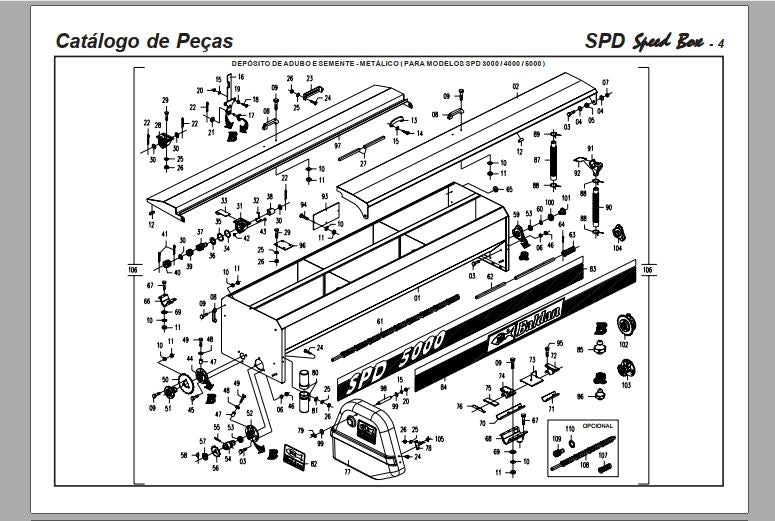 CATALOGO DE PEÇAS PDF SEMEADORA SPD 3000, 4000 E 5000 - BALDAN
