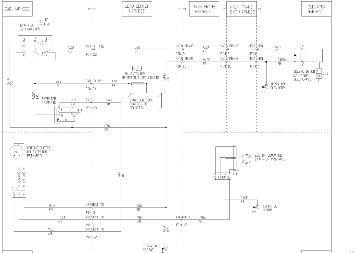 Manual Elétrico/Hidráulico John Deere 3510 — figura de reparo (página interna do PDF)