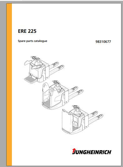 CATALOGO DE PEÇAS PDF TRANSPALETEIRA ERE 225 - JUNGHEINRICH