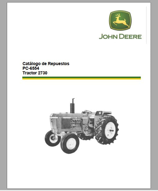 CATALOGO DE PEÇAS PDF TRATOR 2730 - JOHN DEERE