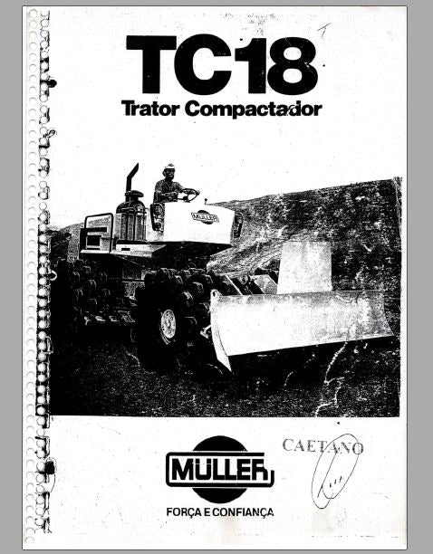 CATALOGO DE PEÇAS PDF TRATOR COMPACTADOR TC18 - MULLER