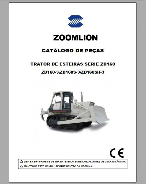 CATALOGO DE PEÇAS PDF TRATOR ESTEIRA ZD160-3, ZD160S-3, ZD160SH-3 - ZOOMLION