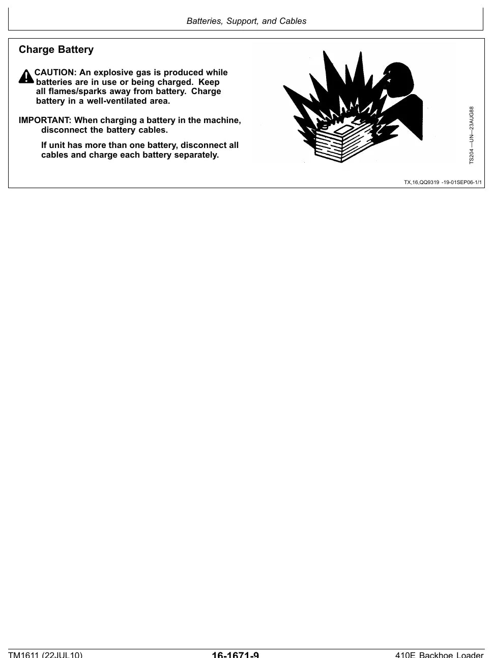 Manual de Serviço John Deere 410E — figura de reparo (página interna do PDF)