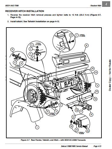 Manual De Serviço BOBCAT - 2100 \ 2100S - Veiculo Utilitário