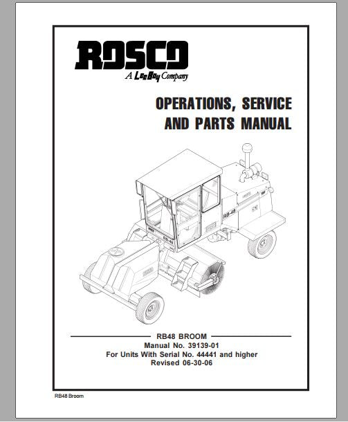 CATALOGO DE PEÇAS PDF VARREDOURA RB48 - LEEBOY