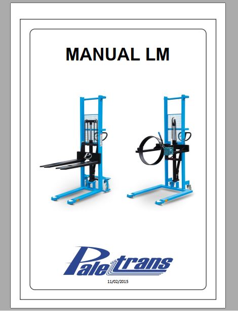 MANUAL DE USO E CATALOGO DE PEÇAS PDF EMPILHADEIRA LM - PALETRANS