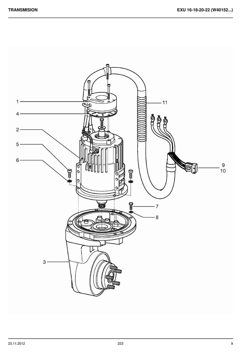 Catálogo de Peças STILL EXU 16-22 — Transpaleteira elétrica (Alemão) — diagrama de peças 1