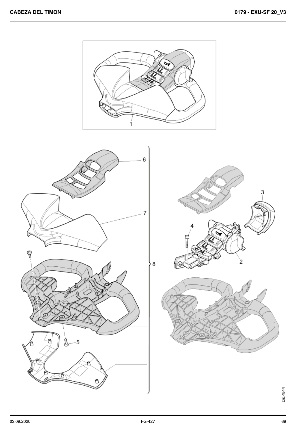 Catálogo de Peças STILL EXU-SF 20 — Transpaleteira elétrica (Alemão) — diagrama de peças 1