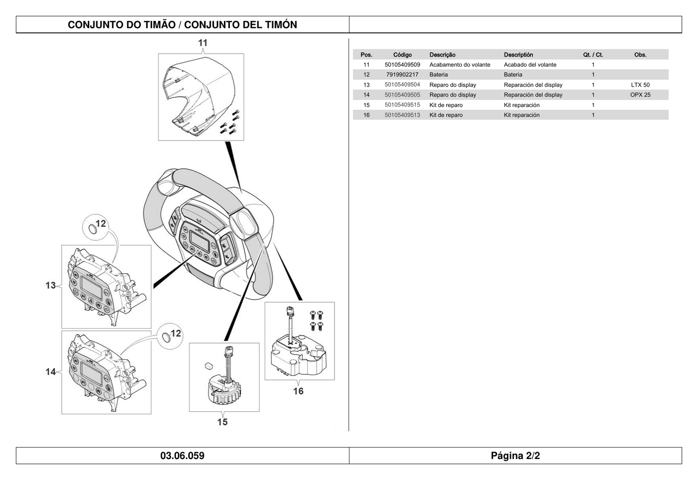 Catálogo de Peças STILL OPX 25 / LTX 50 — Separador de pedidos — diagrama de peças 2