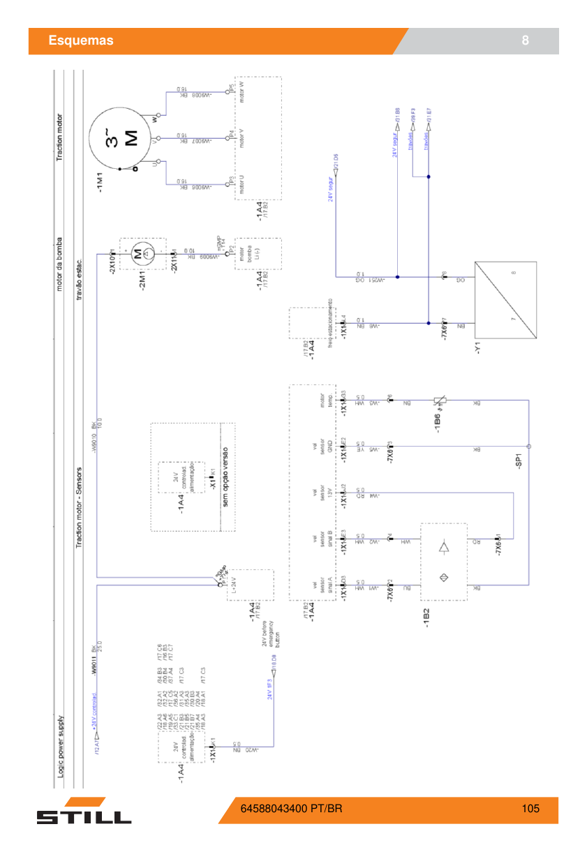 Manual de Operação STILL EXH 20 — Transpaleteira elétrica — diagrama de peças 1