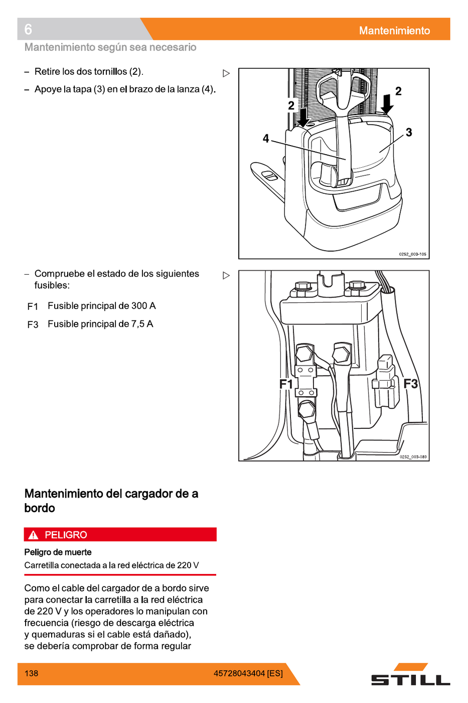 Manual de Operação STILL EXV — Apilhador de paletes elétrico (Espanhol) — diagrama de peças 3