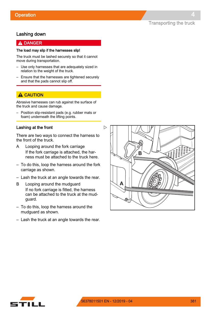 Manual de Operação STILL RX60-25-35 Li-Ion — Empilhadeira elétrica contrabalançada (Inglês) — diagrama de peças 1