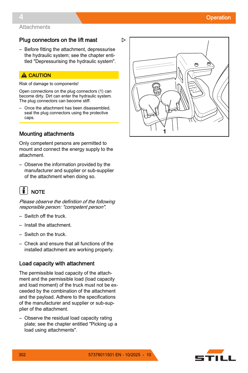 Manual de Operação STILL RX70-20 a RX70-35 — Empilhadeira a GLP (Inglês) — diagrama de peças 2