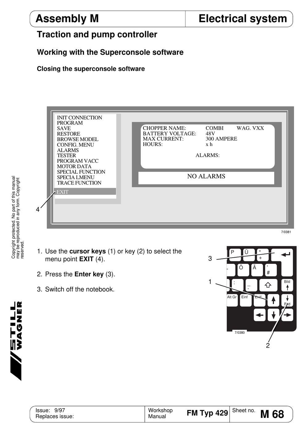 Manual de Serviço STILL FM Type 429 — Empilhadeira retrátil de corredor estreito (Inglês) — diagrama de peças 3