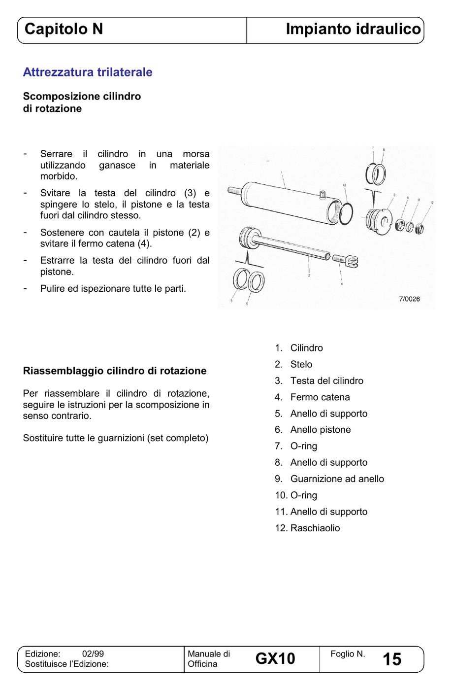Manual de Serviço STILL GX10 — Empilhadeira elétrica trilateral (Italiano) — diagrama de peças 2