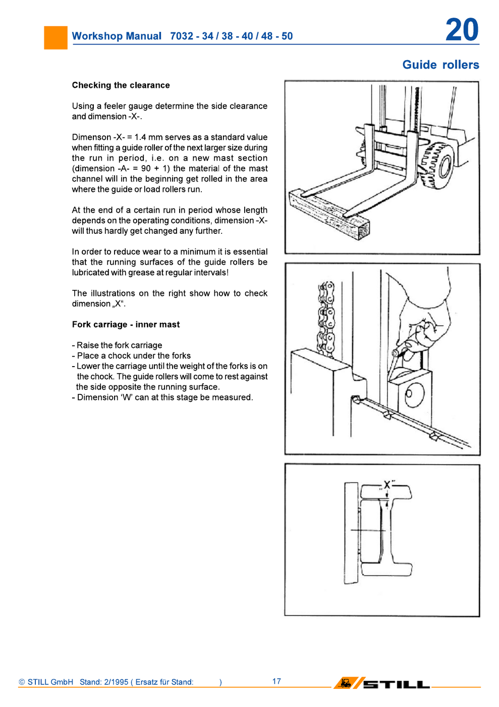 Manual de Serviço STILL R70-20 a R70-45 — Empilhadeira a GLP e a diesel (Alemão) — diagrama de peças 3