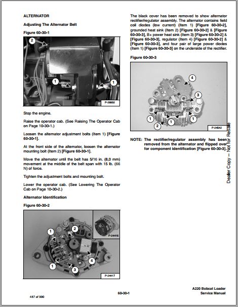 Manual De Serviço BOBCAT - A220\A220 Turbo HF - Mini Carregadeira