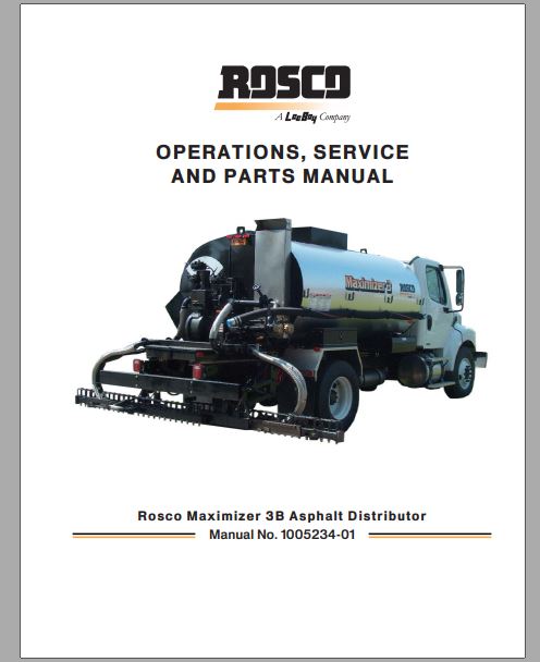 MANUAL DE SERVIÇOS E CATALOGO DE PEÇAS PDF DISTRIBUIDOR ROSCO MAXIMIZER 3B - LEEBOY