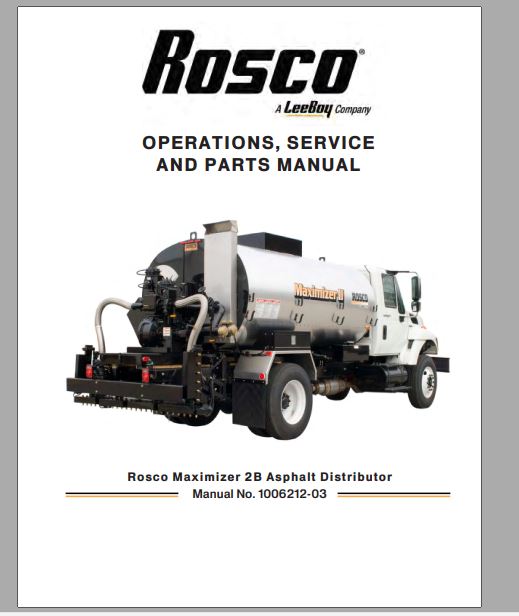 MANUAL DE SERVIÇOS E CATALOGO DE PEÇAS PDF DISTRIBUIDOR ROSCO MIXIMIZER 2B - LEEBOY